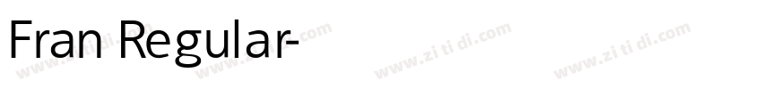 Fran Regular字体转换